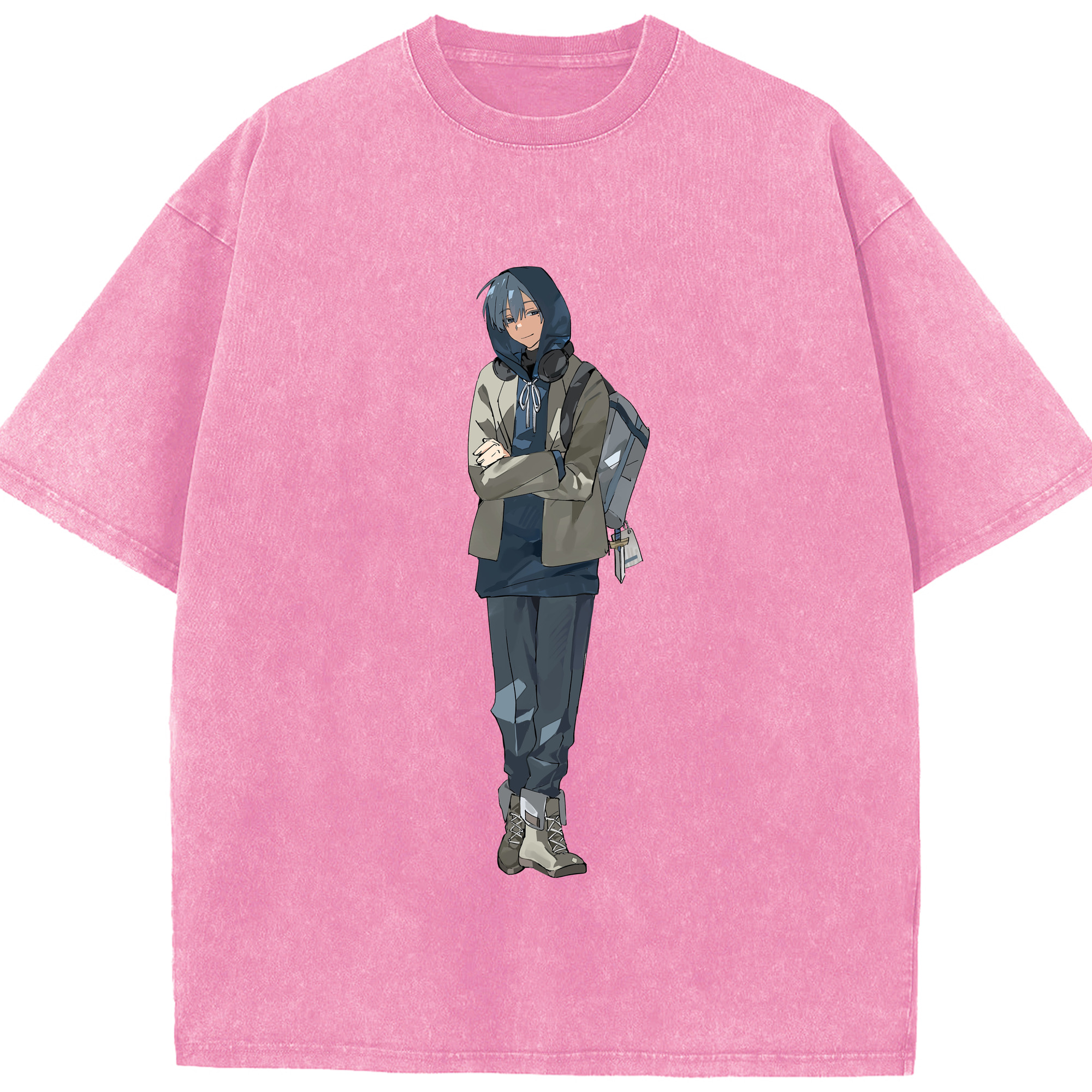 （画像用） 葬送のフリーレン Frieren 綿100% ヴィンテージ風 半袖Tシャツ（フロントプリント）